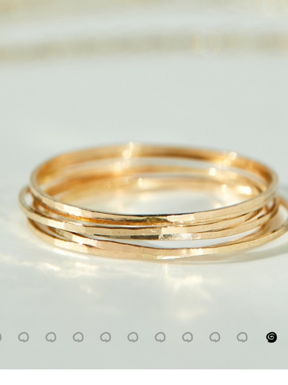 NWT Catbird Thin Gold Stacking Ring - Picture 7 of 9